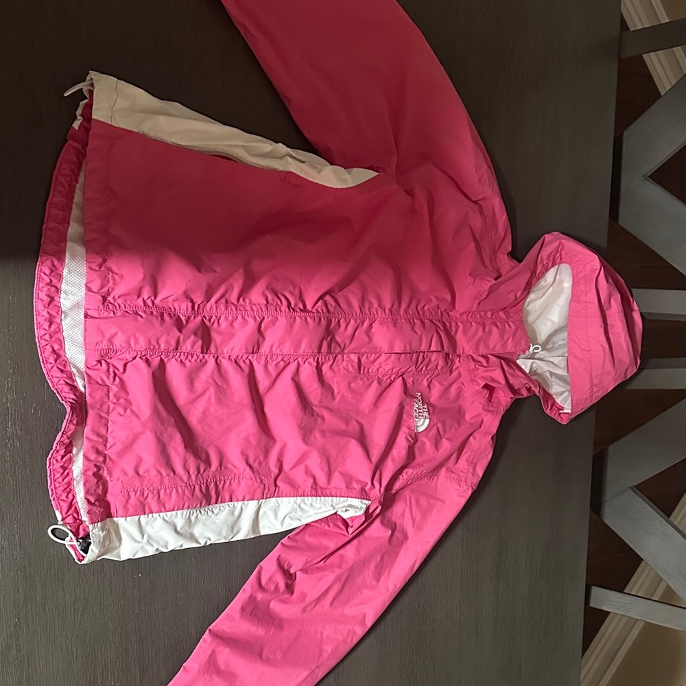 The North Face Pink and White Utility Jacket